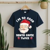 I'm So Good Santa Came Twice Funny Christmas Pajama Humor T-Shirt thumb 2