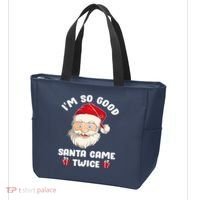 I'm So Good Santa Came Twice Funny Christmas Pajama Humor Tote Bag thumb 3
