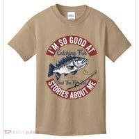 IM So Good At Catching Fish That The Fish Tell Stories Kids T-Shirt thumb 0
