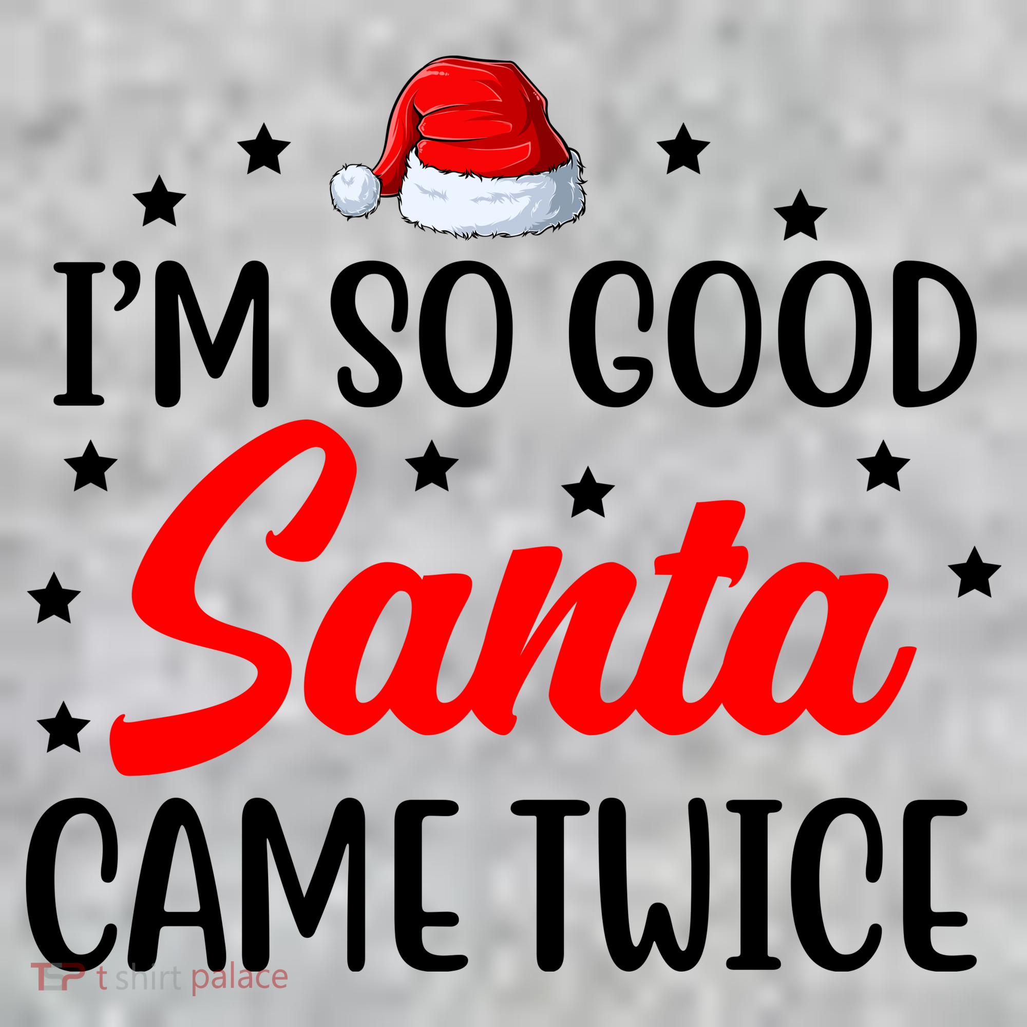 I'm So Good Santa Came Twice Funny Christmas The Baniff Cuffed Pom Beanie