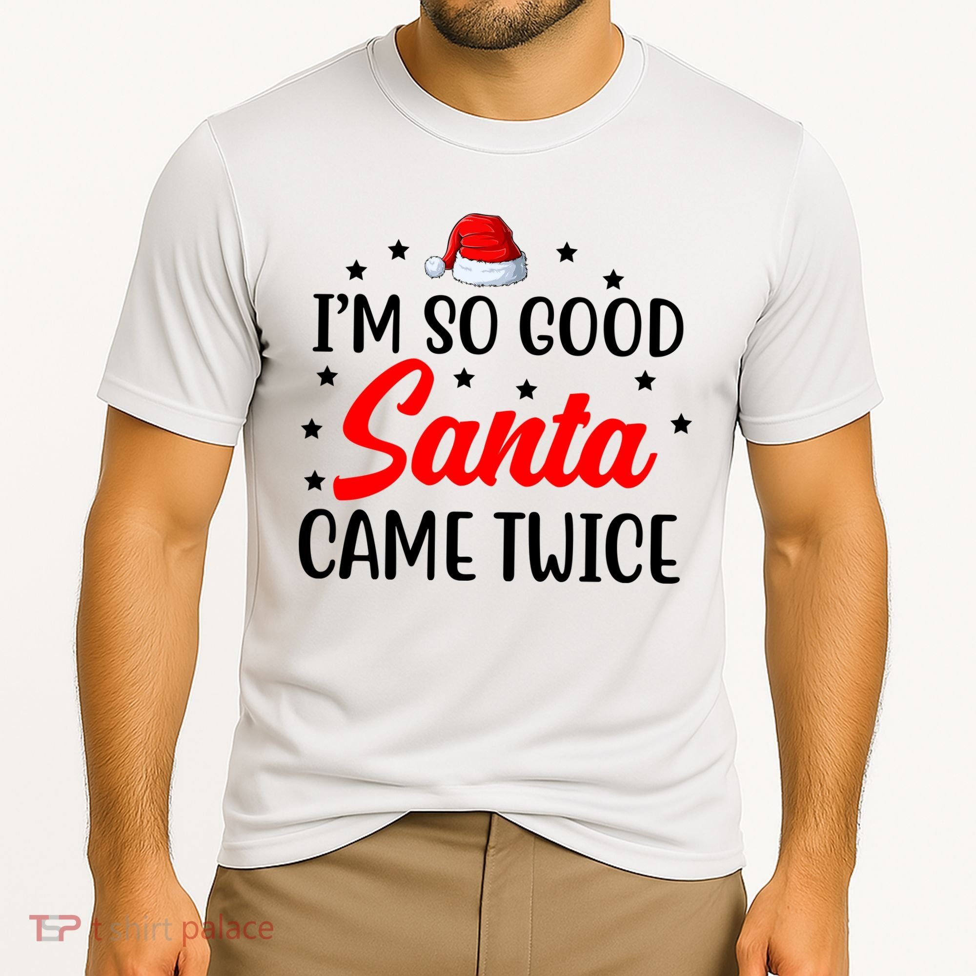 I'm So Good Santa Came Twice Funny Christmas Cooling Performance Crew T-Shirt