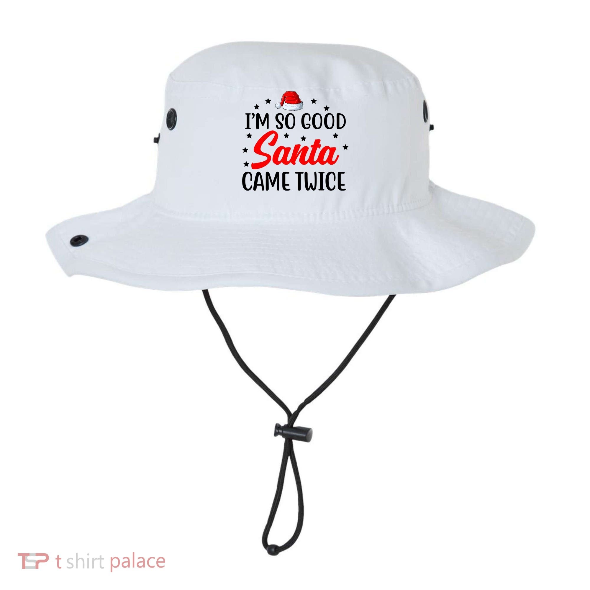 I'm So Good Santa Came Twice Funny Christmas Bucket Hat