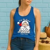 I'm So Good Santa Came Twice Funny Naughty Xmas Gift Women's Tank Top thumb 2
