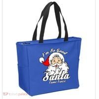 I'm So Good Santa Came Twice Funny Naughty Xmas Gift Tote Bag thumb 2