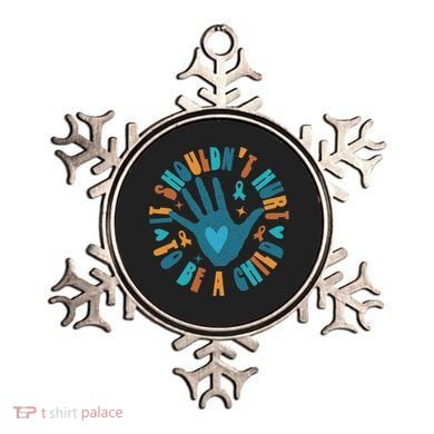 It Shouldn't Hurt To Be A Child Abuse Prevention Awareness Ornament