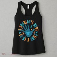 It Shouldn't Hurt To Be A Child Abuse Prevention Awareness Women's Tank Top thumb 3
