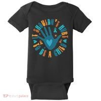 It Shouldn't Hurt To Be A Child Abuse Prevention Awareness Baby Bodysuit thumb 0