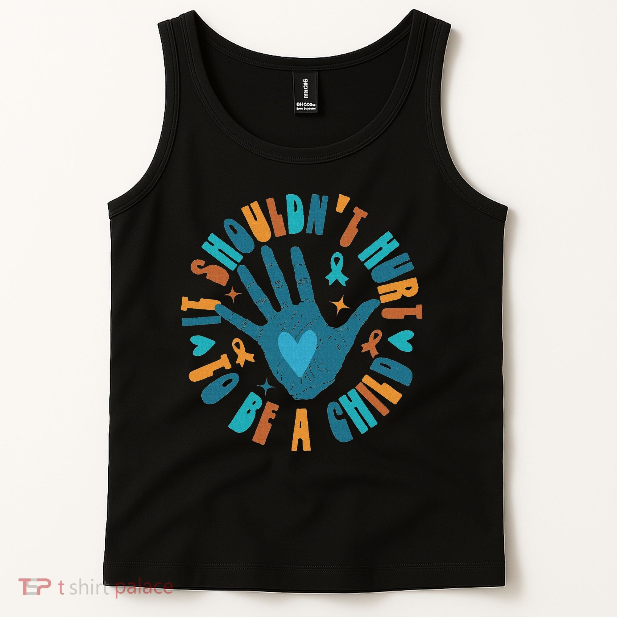 It Shouldn't Hurt To Be A Child Abuse Prevention Awareness Tank Top