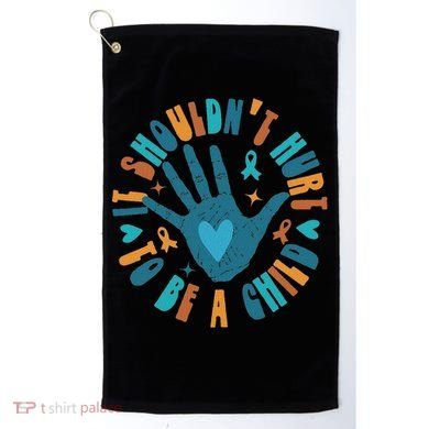 It Shouldn't Hurt To Be A Child Abuse Prevention Awareness Golf Towel