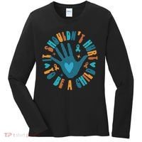 It Shouldn't Hurt To Be A Child Abuse Prevention Awareness Women's Long Sleeve Shirt thumb 0
