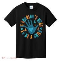It Shouldn't Hurt To Be A Child Abuse Prevention Awareness Kids T-Shirt thumb 0
