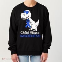 It Shouldn't Hurt To Be A Child Abuse Prevention Awareness Women's Sweatshirt thumb 0