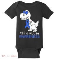 It Shouldn't Hurt To Be A Child Abuse Prevention Awareness Baby Bodysuit thumb 0