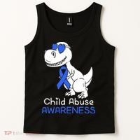 It Shouldn't Hurt To Be A Child Abuse Prevention Awareness Tank Top thumb 2