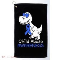 It Shouldn't Hurt To Be A Child Abuse Prevention Awareness Golf Towel thumb 0