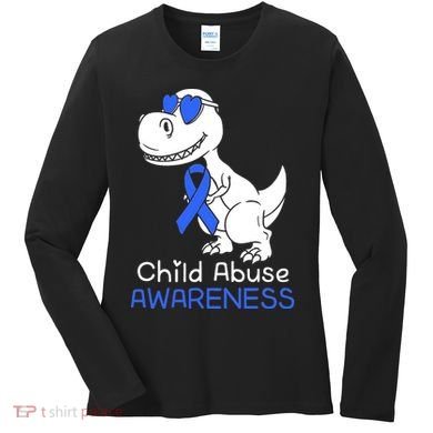 It Shouldn't Hurt To Be A Child Abuse Prevention Awareness Women's Long Sleeve Shirt