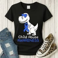It Shouldn't Hurt To Be A Child Abuse Prevention Awareness Women's T-Shirt thumb 3