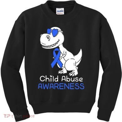 It Shouldn't Hurt To Be A Child Abuse Prevention Awareness Kids Sweatshirt