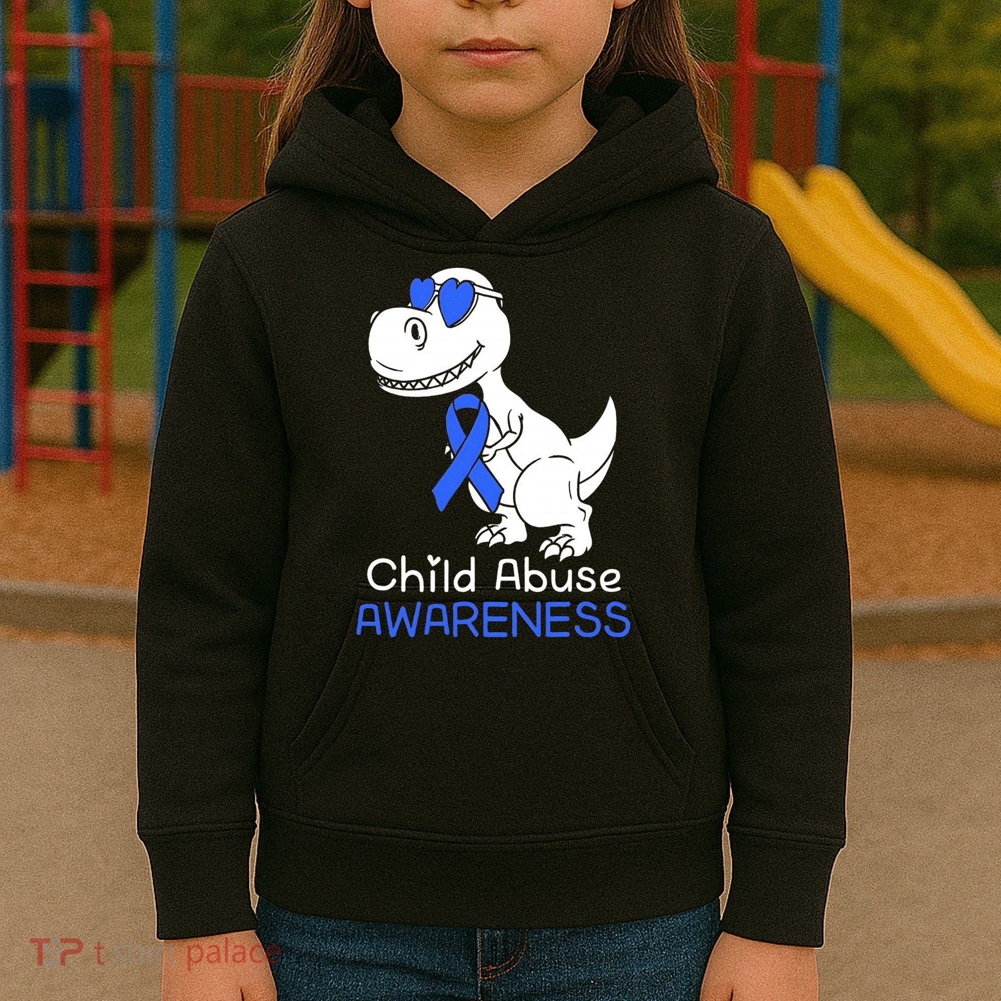 It Shouldn't Hurt To Be A Child Abuse Prevention Awareness Kids Hoodie