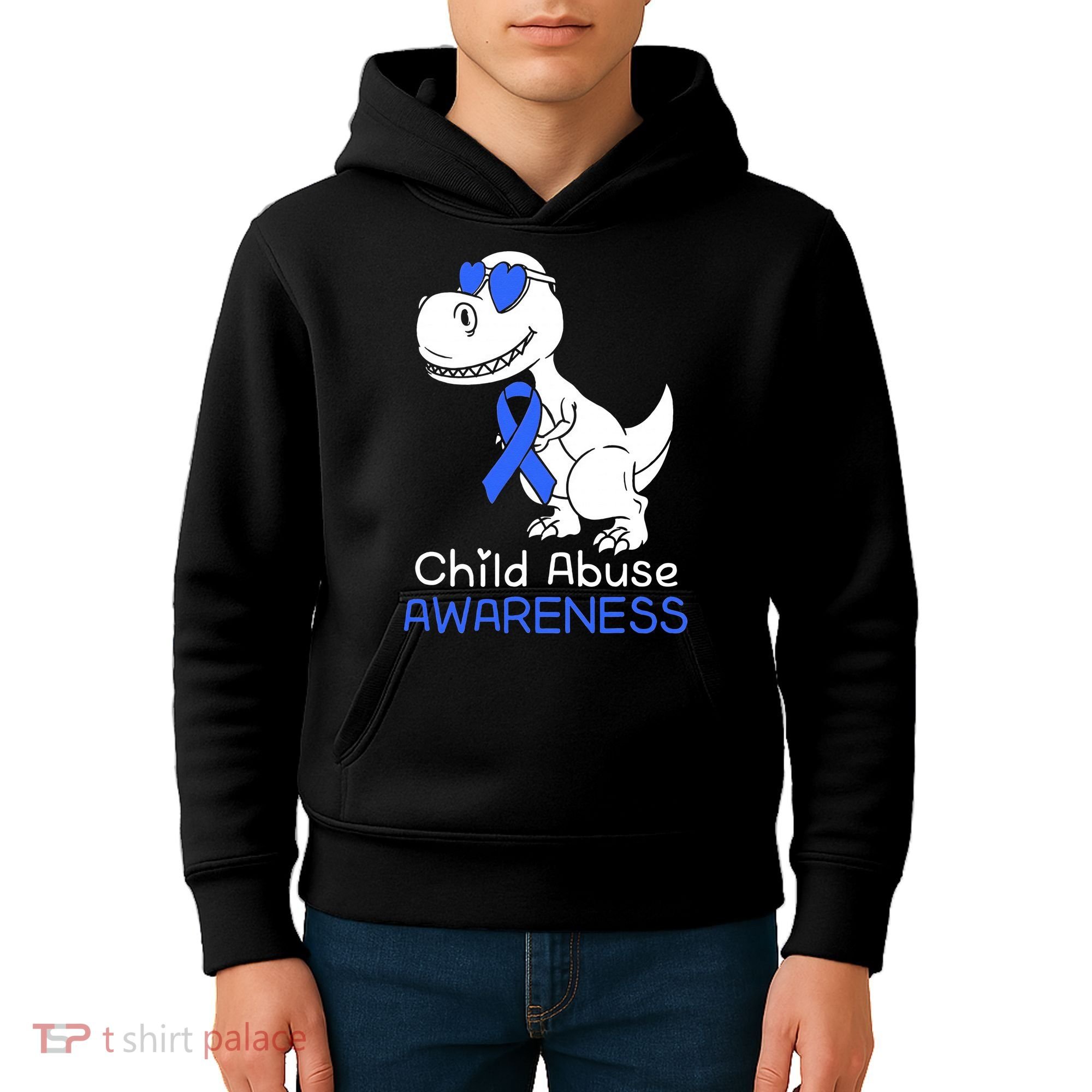 It Shouldn't Hurt To Be A Child Abuse Prevention Awareness Kids Hoodie