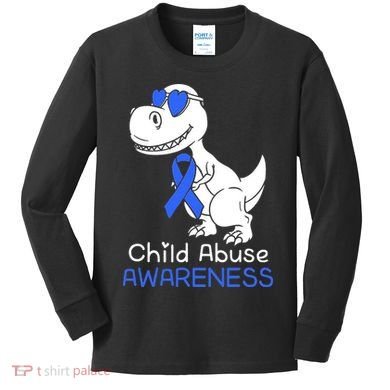 It Shouldn't Hurt To Be A Child Abuse Prevention Awareness Kids Long Sleeve Shirt