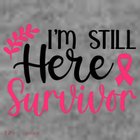 I'm Still Here Survivor Breast Cancer Awareness Toddler Hoodie thumb 2