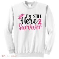 I'm Still Here Survivor Breast Cancer Awareness Sweatshirt thumb 0