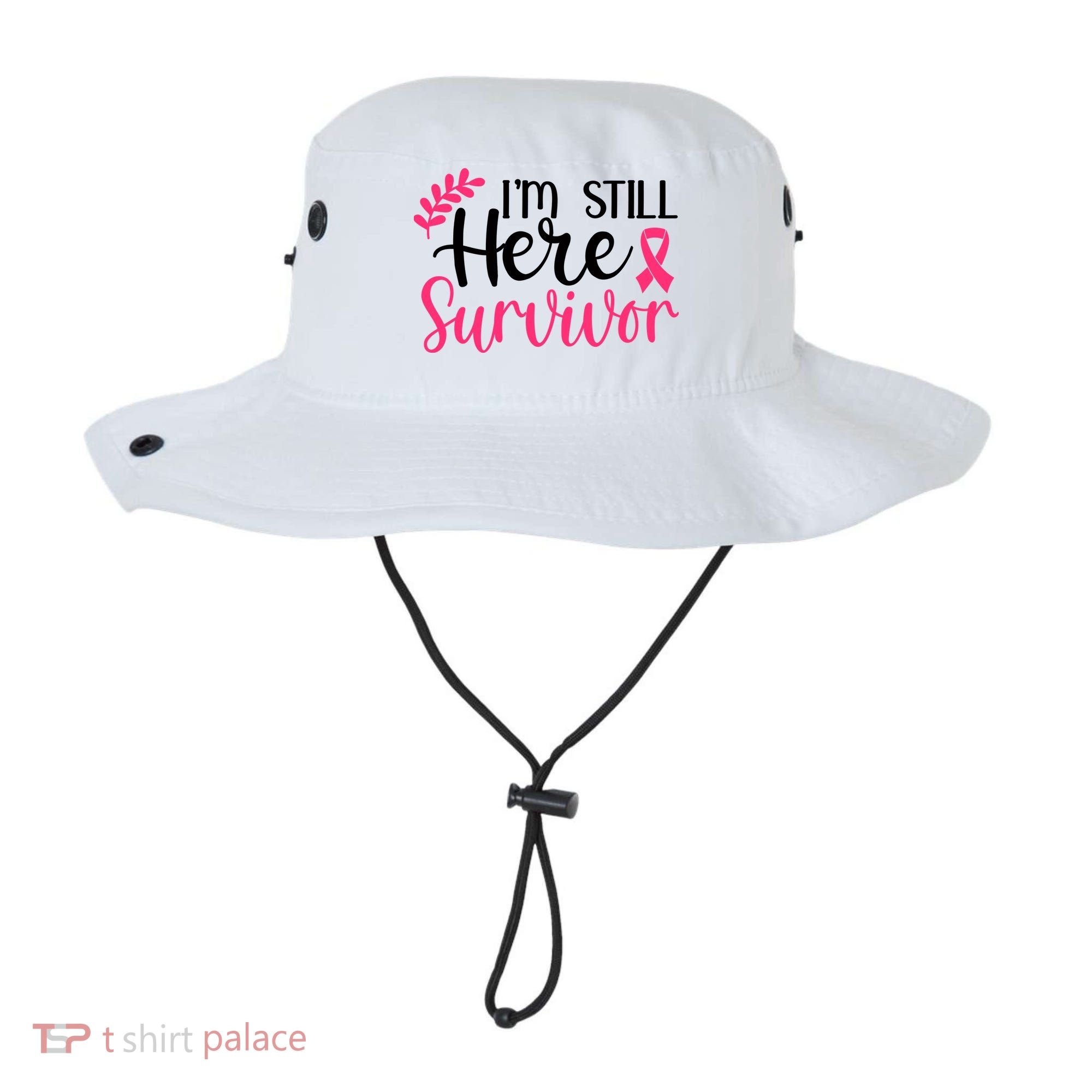 I'm Still Here Survivor Breast Cancer Awareness Bucket Hat