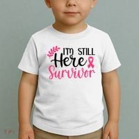 I'm Still Here Survivor Breast Cancer Awareness Toddler T-Shirt thumb 2