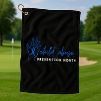 It shouldn't hurt To Be A Child Abuse Prevention Month Golf Towel thumb 1