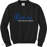 It shouldn't hurt To Be A Child Abuse Prevention Month Kids Sweatshirt thumb 0