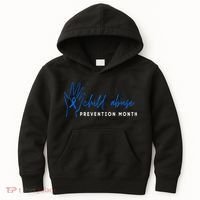 It shouldn't hurt To Be A Child Abuse Prevention Month Kids Hoodie thumb 0
