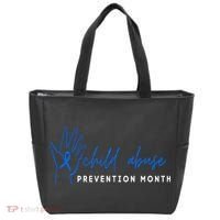 It shouldn't hurt To Be A Child Abuse Prevention Month Tote Bag thumb 0