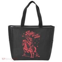 I Should Have Been A Cowgirl Player Bull Riding Tote Bag thumb 0