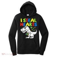 I Steal Hearts Autism Dinosaur Women's Hoodie thumb 0