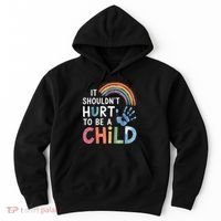 It Shouldn't Hurt To Be A Child Abuse Prevention Awareness  Hoodie thumb 0