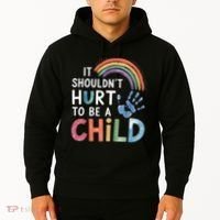 It Shouldn't Hurt To Be A Child Abuse Prevention Awareness  Hoodie thumb 2