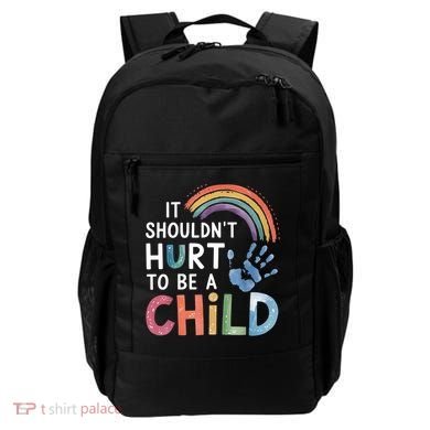 It Shouldn't Hurt To Be A Child Abuse Prevention Awareness  Backpack