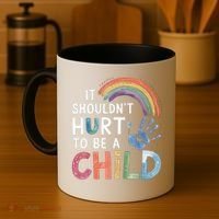 It Shouldn't Hurt To Be A Child Abuse Prevention Awareness  Coffee Mug thumb 4