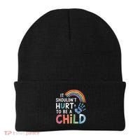 It Shouldn't Hurt To Be A Child Abuse Prevention Awareness  Beanie thumb 0