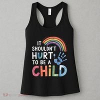 It Shouldn't Hurt To Be A Child Abuse Prevention Awareness  Women's Tank Top thumb 3