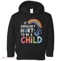 It Shouldn't Hurt To Be A Child Abuse Prevention Awareness  Toddler Hoodie thumb 0