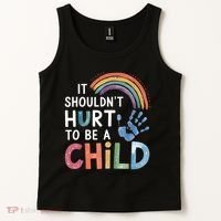It Shouldn't Hurt To Be A Child Abuse Prevention Awareness  Tank Top thumb 2