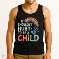 It Shouldn't Hurt To Be A Child Abuse Prevention Awareness  Tank Top thumb 3