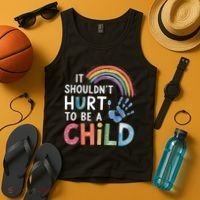 It Shouldn't Hurt To Be A Child Abuse Prevention Awareness  Tank Top thumb 4