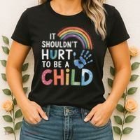 It Shouldn't Hurt To Be A Child Abuse Prevention Awareness  Women's T-Shirt thumb 2