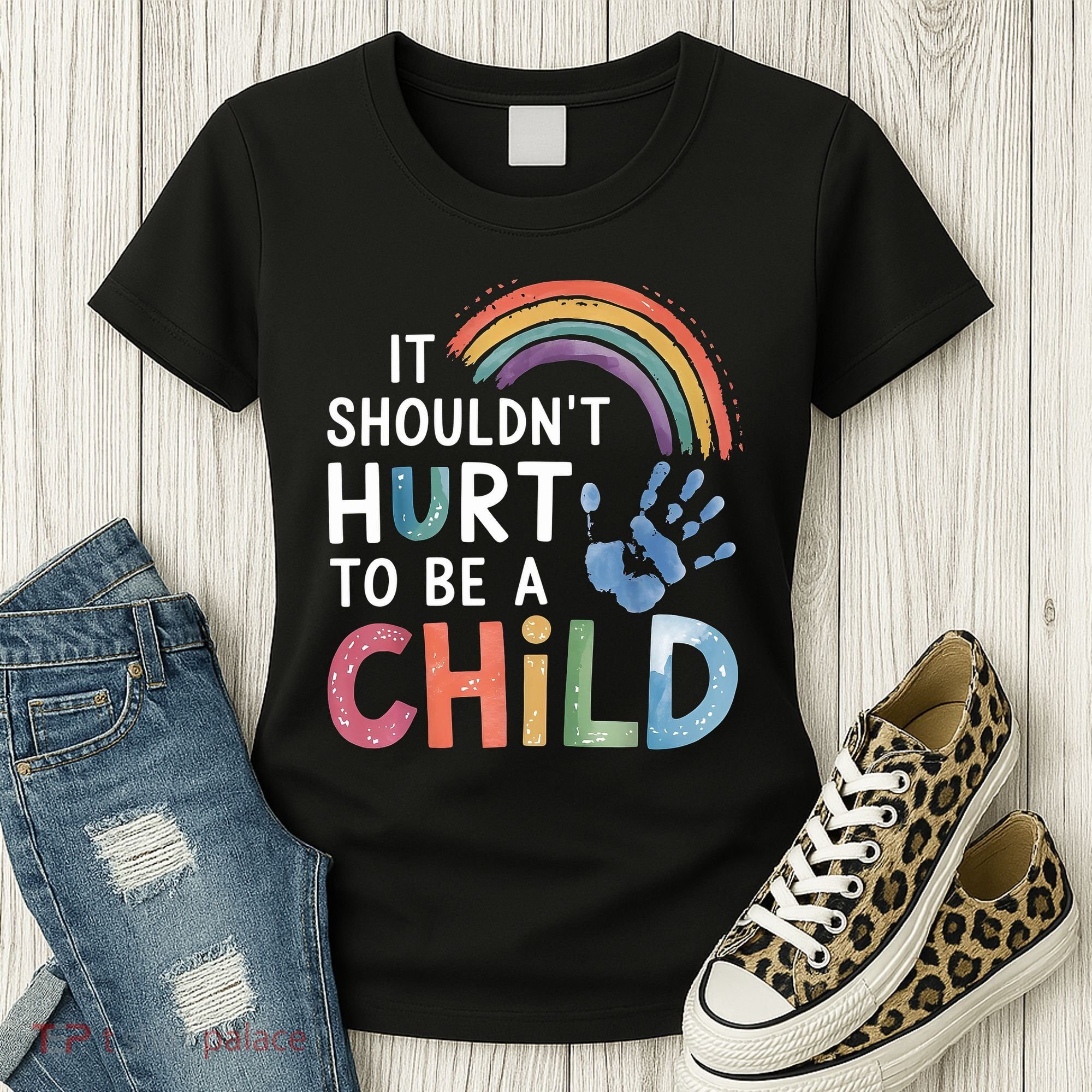 It Shouldn't Hurt To Be A Child Abuse Prevention Awareness  Women's T-Shirt