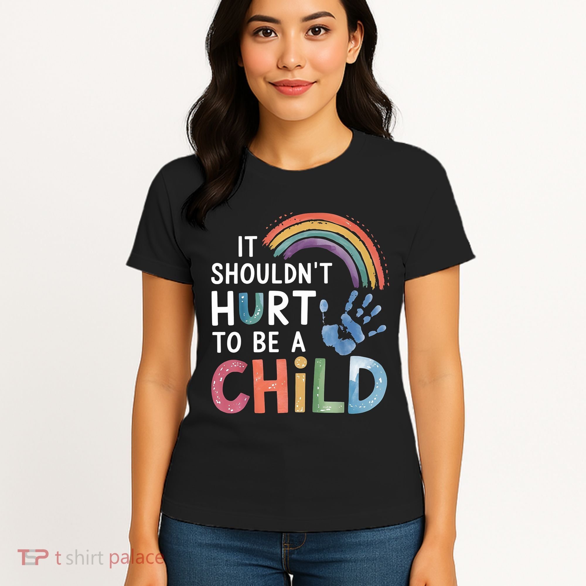 It Shouldn't Hurt To Be A Child Abuse Prevention Awareness  Women's T-Shirt