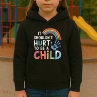 It Shouldn't Hurt To Be A Child Abuse Prevention Awareness  Kids Hoodie thumb 3