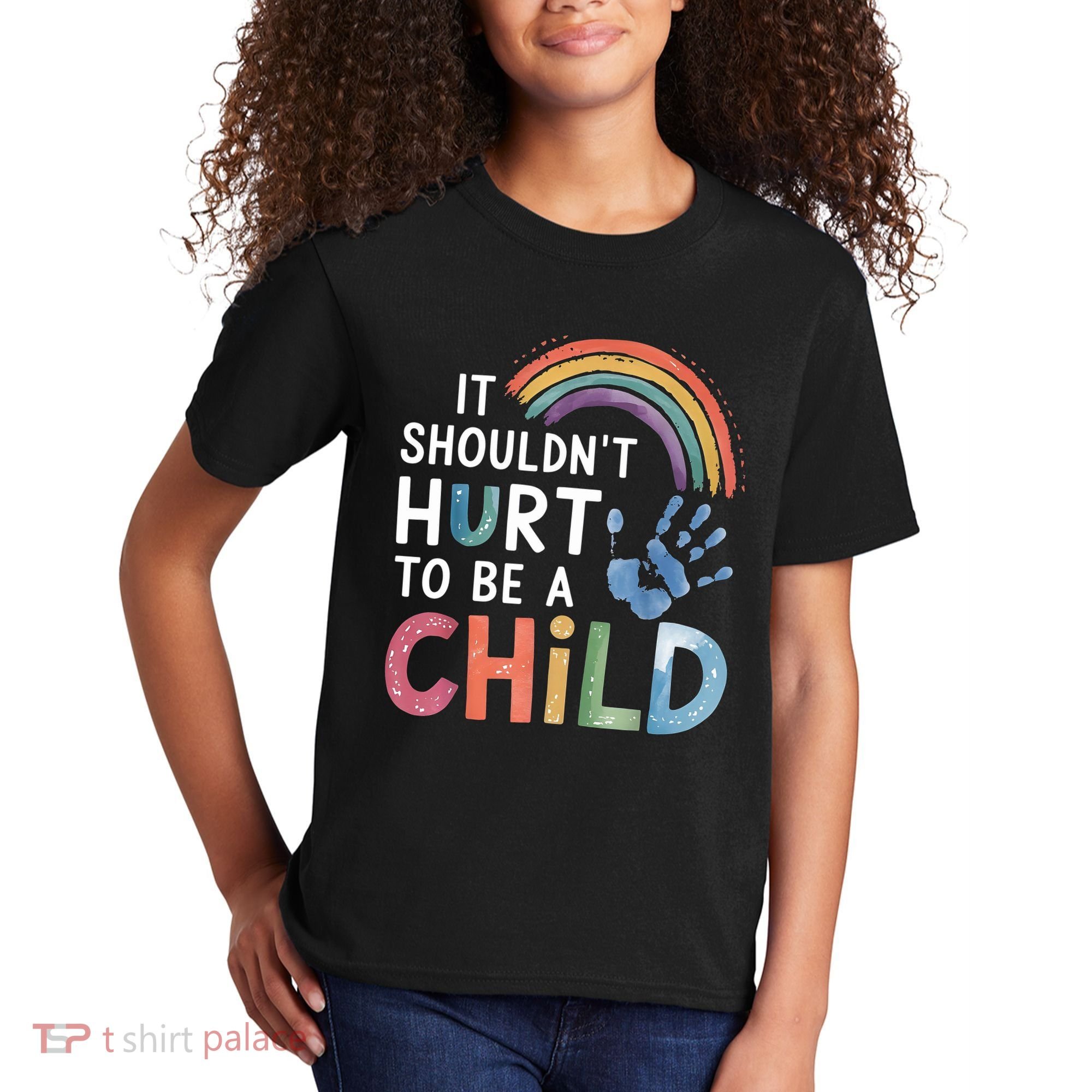 It Shouldn't Hurt To Be A Child Abuse Prevention Awareness  Kids T-Shirt